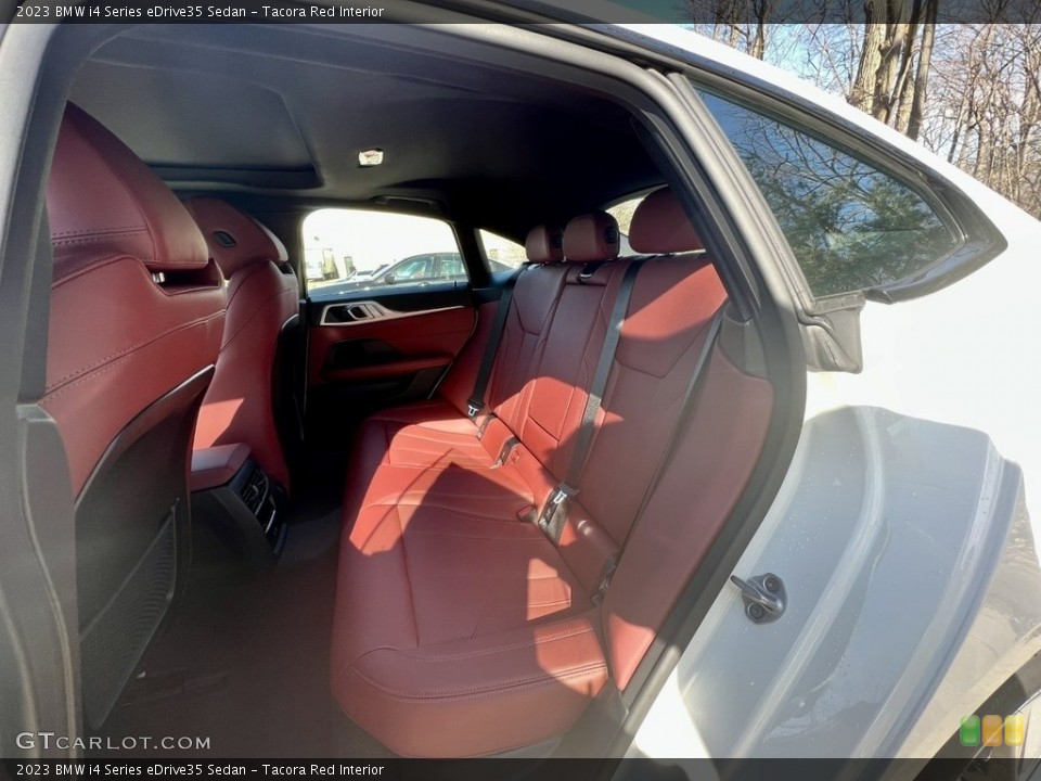 Tacora Red Interior Rear Seat for the 2023 BMW i4 Series eDrive35 Sedan #145659620