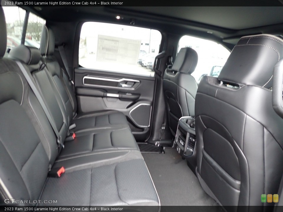 Black Interior Rear Seat for the 2023 Ram 1500 Laramie Night Edition Crew Cab 4x4 #145660833