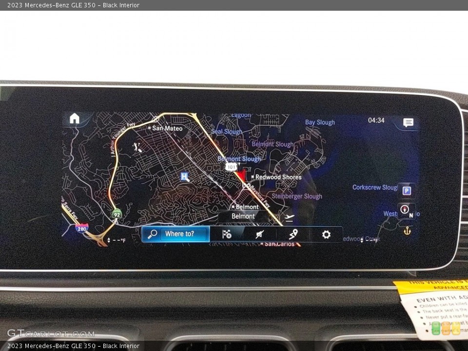 Black Interior Navigation for the 2023 Mercedes-Benz GLE 350 #145661868