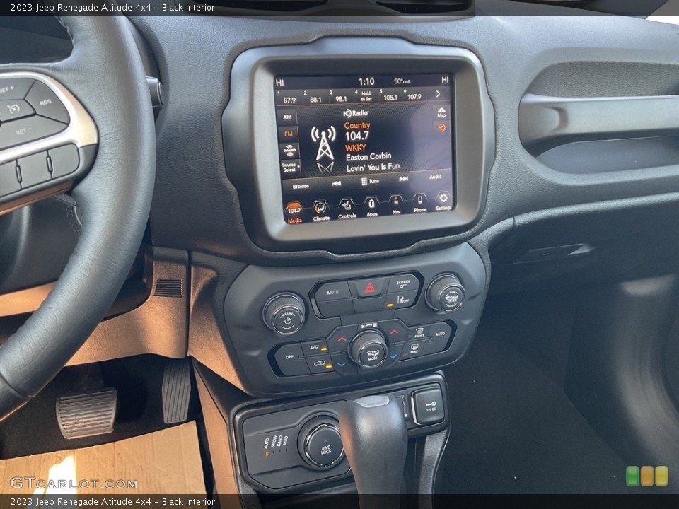 Black Interior Controls for the 2023 Jeep Renegade Altitude 4x4 #145663245