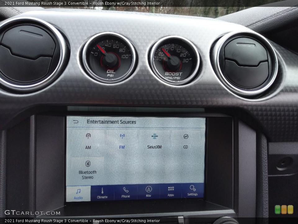 Roush Ebony w/Gray Stitching Interior Controls for the 2021 Ford Mustang Roush Stage 3 Convertible #145664574