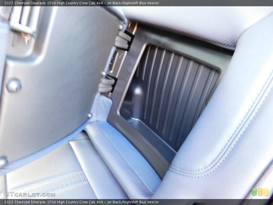 Jet Black/Nightshift Blue Interior Rear Seat for the 2023 Chevrolet Silverado 1500 High Country Crew Cab 4x4 #145664853