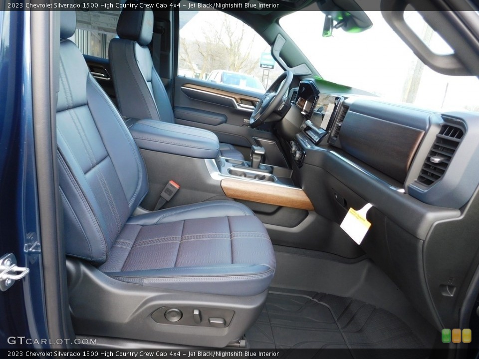 Jet Black/Nightshift Blue Interior Photo for the 2023 Chevrolet Silverado 1500 High Country Crew Cab 4x4 #145664967