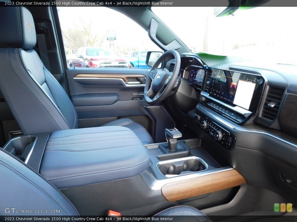 Jet Black/Nightshift Blue 2023 Chevrolet Silverado 1500 Interiors