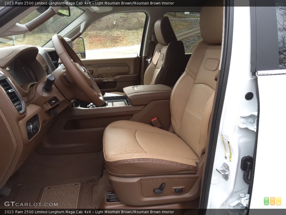 Light Mountain Brown/Mountain Brown Interior Photo for the 2023 Ram 2500 Limited Longhorn Mega Cab 4x4 #145665723