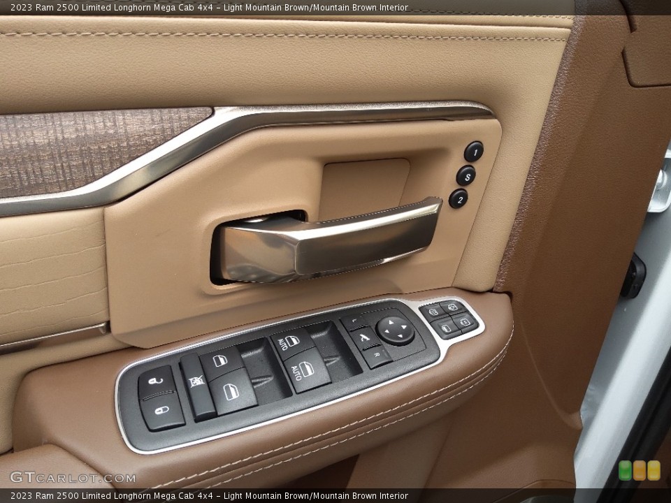 Light Mountain Brown/Mountain Brown Interior Door Panel for the 2023 Ram 2500 Limited Longhorn Mega Cab 4x4 #145665744