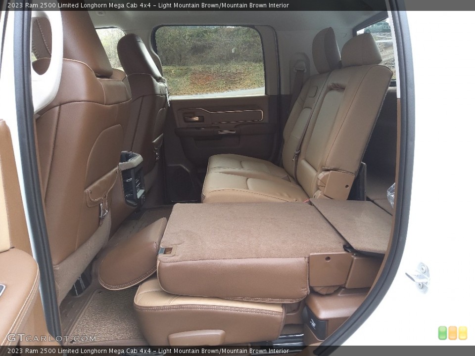 Light Mountain Brown/Mountain Brown Interior Rear Seat for the 2023 Ram 2500 Limited Longhorn Mega Cab 4x4 #145665828
