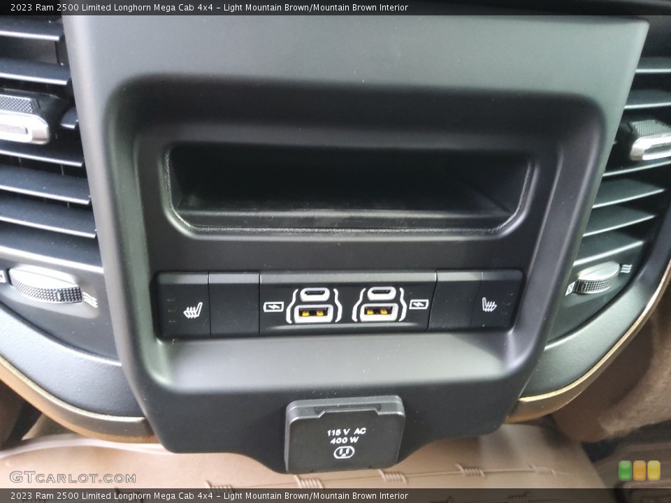 Light Mountain Brown/Mountain Brown Interior Controls for the 2023 Ram 2500 Limited Longhorn Mega Cab 4x4 #145665855