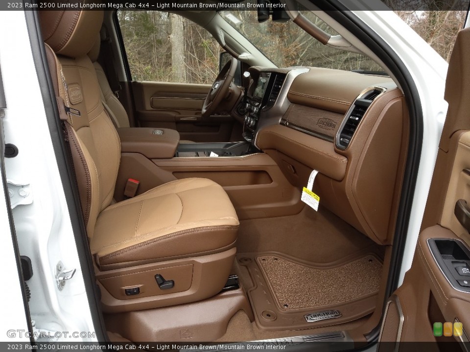 Light Mountain Brown/Mountain Brown Interior Front Seat for the 2023 Ram 2500 Limited Longhorn Mega Cab 4x4 #145665918