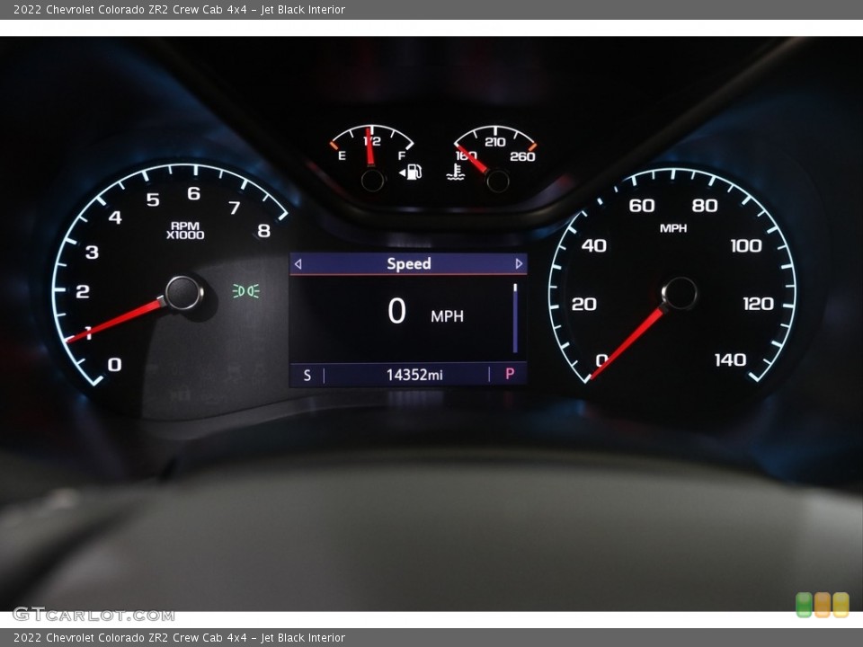 Jet Black Interior Gauges for the 2022 Chevrolet Colorado ZR2 Crew Cab 4x4 #145666899