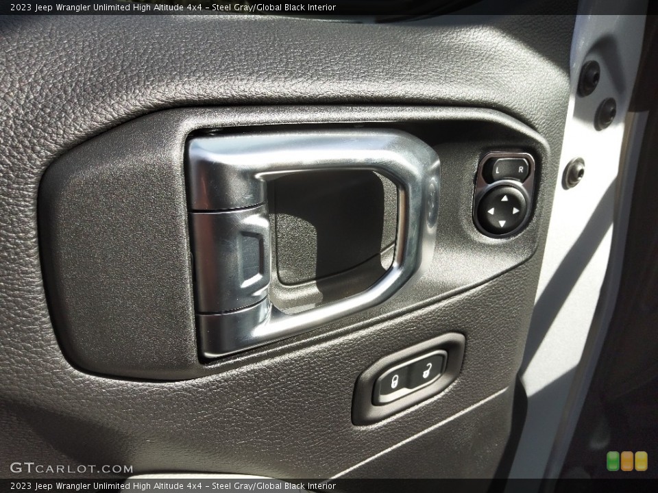 Steel Gray/Global Black Interior Door Panel for the 2023 Jeep Wrangler Unlimited High Altitude 4x4 #145670494