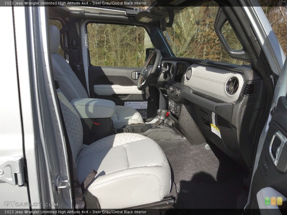 Steel Gray/Global Black 2023 Jeep Wrangler Unlimited Interiors