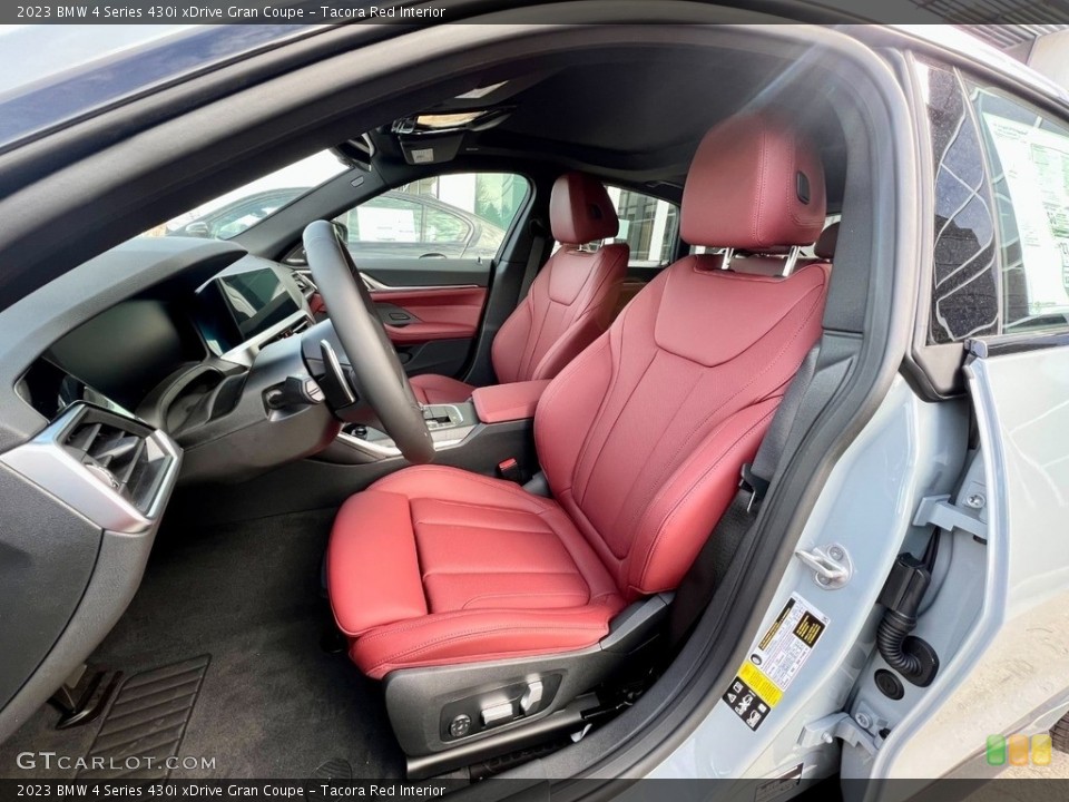 Tacora Red Interior Front Seat for the 2023 BMW 4 Series 430i xDrive Gran Coupe #145671079
