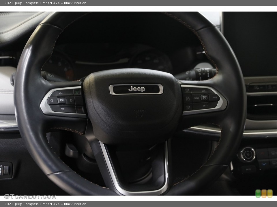 Black Interior Steering Wheel for the 2022 Jeep Compass Limited 4x4 #145671580