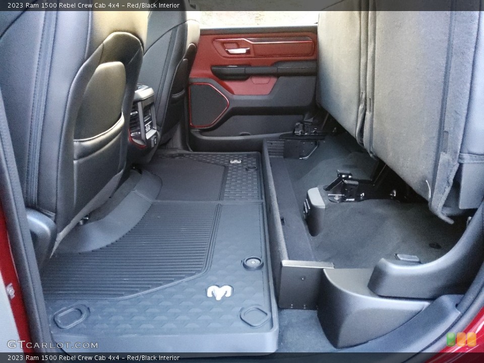 Red/Black Interior Rear Seat for the 2023 Ram 1500 Rebel Crew Cab 4x4 #145671739