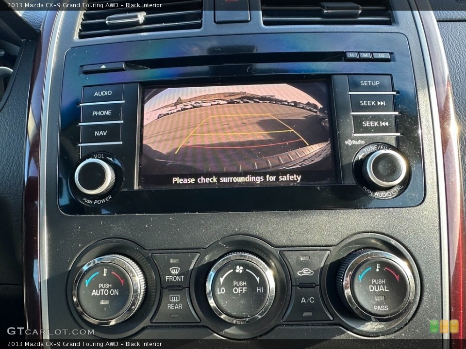 Black Interior Controls for the 2013 Mazda CX-9 Grand Touring AWD #145674997