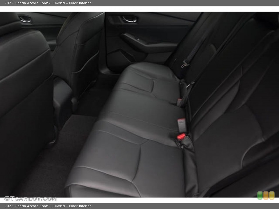 Black Interior Rear Seat for the 2023 Honda Accord Sport-L Hybrid #145675414