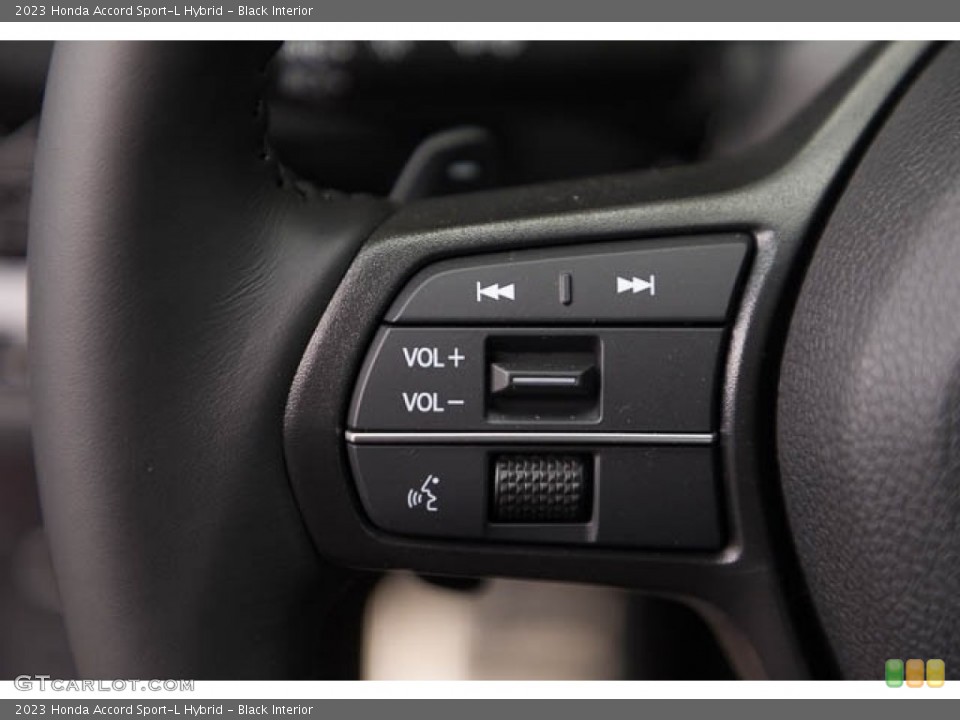 Black Interior Steering Wheel for the 2023 Honda Accord Sport-L Hybrid #145675477
