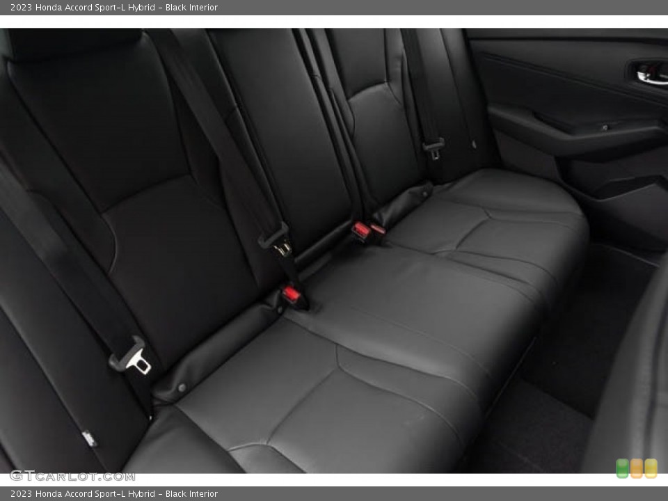Black Interior Rear Seat for the 2023 Honda Accord Sport-L Hybrid #145675585