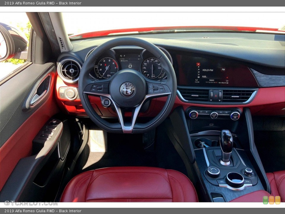 Black Interior Dashboard for the 2019 Alfa Romeo Giulia RWD #145676200