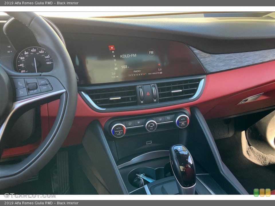 Black Interior Dashboard for the 2019 Alfa Romeo Giulia RWD #145676212