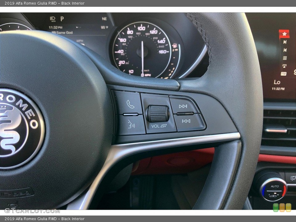 Black Interior Steering Wheel for the 2019 Alfa Romeo Giulia RWD #145676332