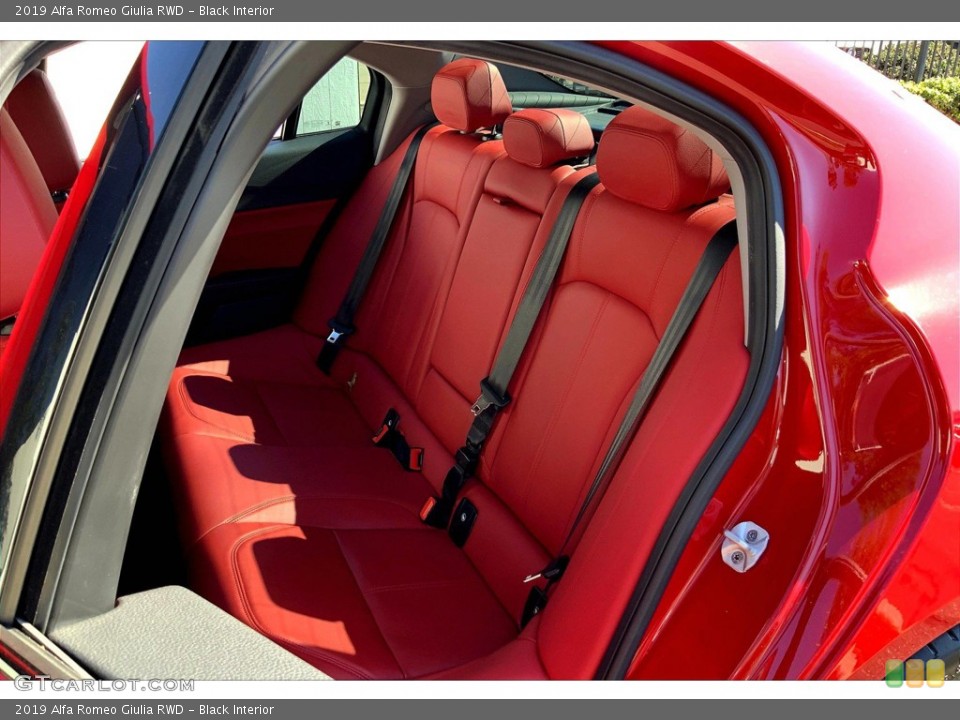 Black Interior Rear Seat for the 2019 Alfa Romeo Giulia RWD #145676371