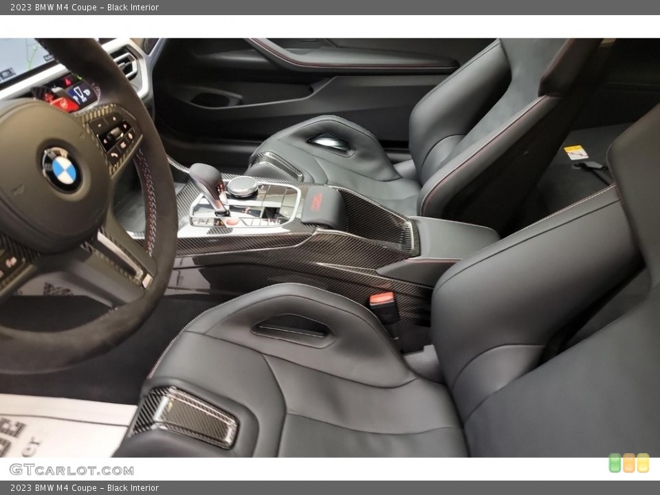 Black Interior Front Seat for the 2023 BMW M4 Coupe #145676701