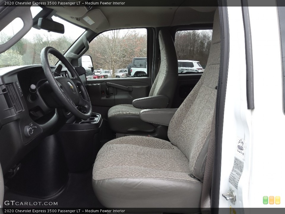 Medium Pewter Interior Photo for the 2020 Chevrolet Express 3500 Passenger LT #145678132