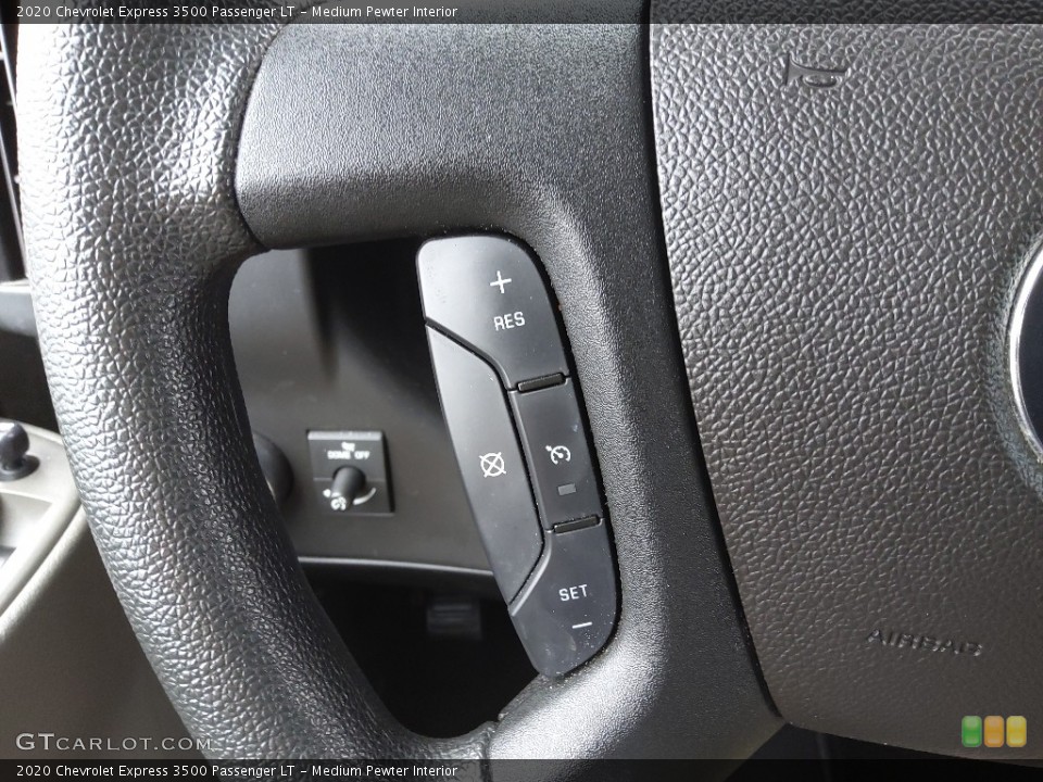 Medium Pewter Interior Steering Wheel for the 2020 Chevrolet Express 3500 Passenger LT #145678369