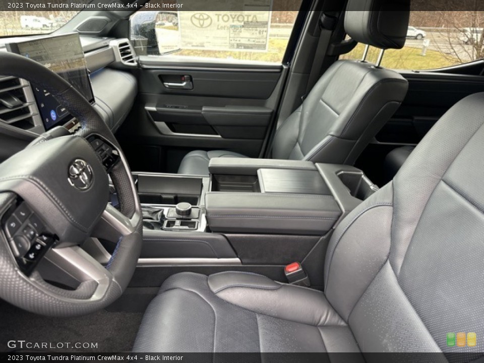 Black Interior Front Seat for the 2023 Toyota Tundra Platinum CrewMax 4x4 #145678648