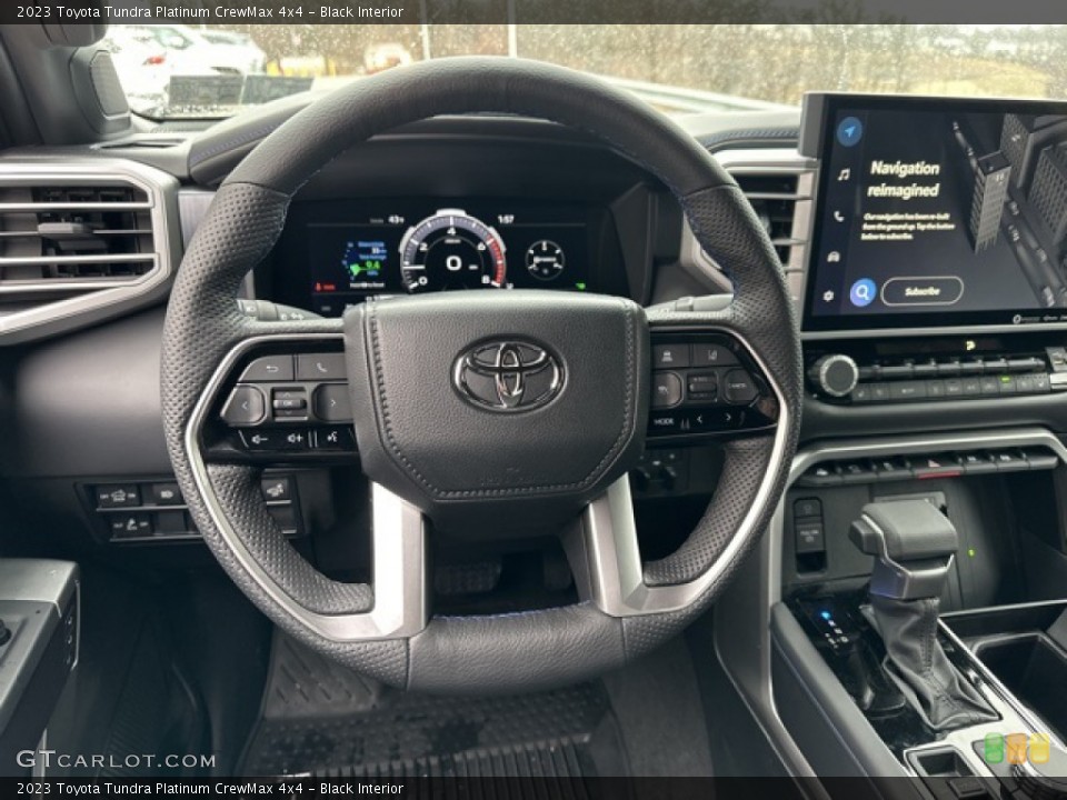 Black Interior Steering Wheel for the 2023 Toyota Tundra Platinum CrewMax 4x4 #145678780