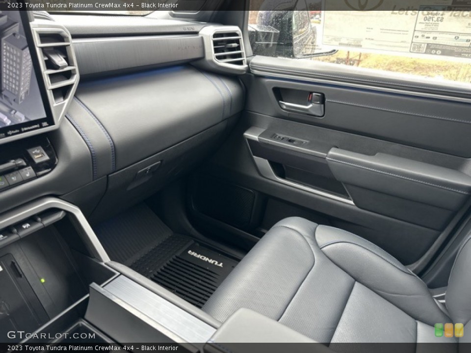 Black Interior Dashboard for the 2023 Toyota Tundra Platinum CrewMax 4x4 #145678792