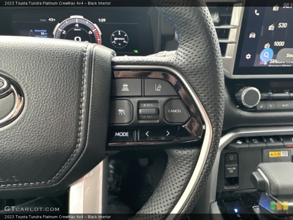 Black Interior Steering Wheel for the 2023 Toyota Tundra Platinum CrewMax 4x4 #145678996