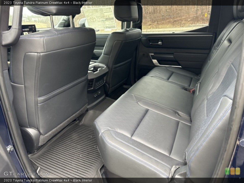 Black Interior Rear Seat for the 2023 Toyota Tundra Platinum CrewMax 4x4 #145679065
