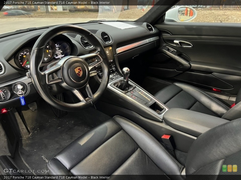 Black 2017 Porsche 718 Cayman Interiors