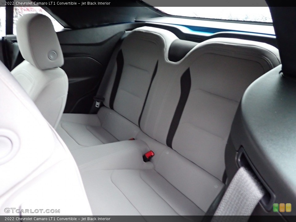 Jet Black Interior Rear Seat for the 2022 Chevrolet Camaro LT1 Convertible #145680034