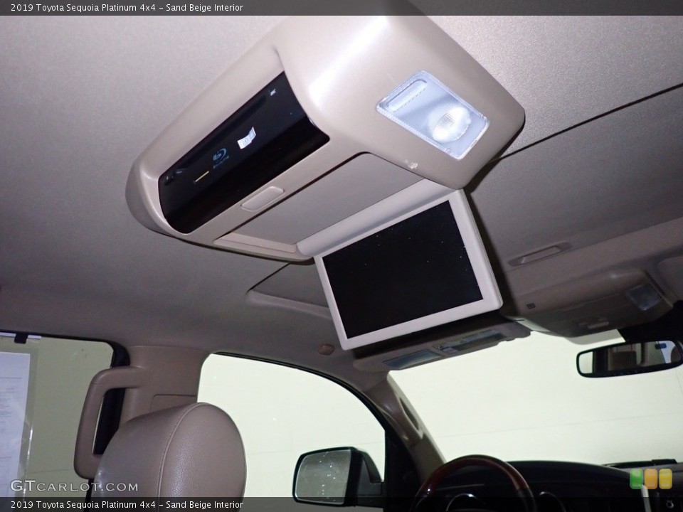 Sand Beige Interior Entertainment System for the 2019 Toyota Sequoia Platinum 4x4 #145680760