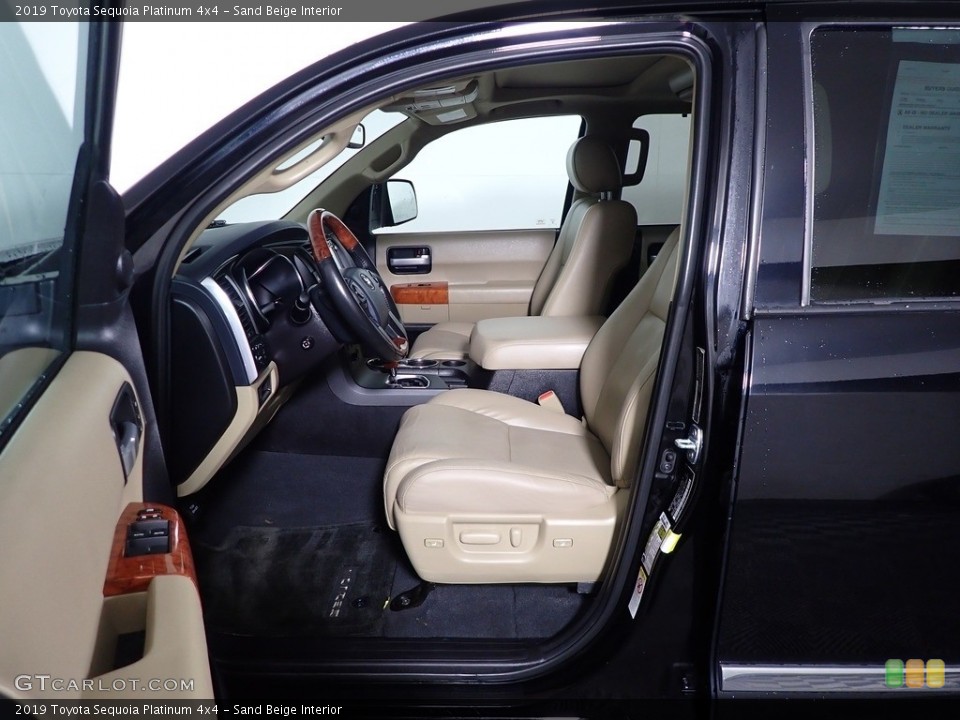 Sand Beige Interior Photo for the 2019 Toyota Sequoia Platinum 4x4 #145681075
