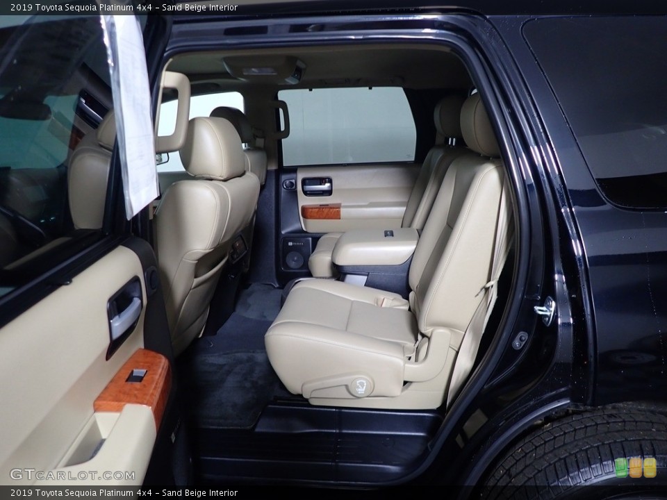 Sand Beige Interior Rear Seat for the 2019 Toyota Sequoia Platinum 4x4 #145681261