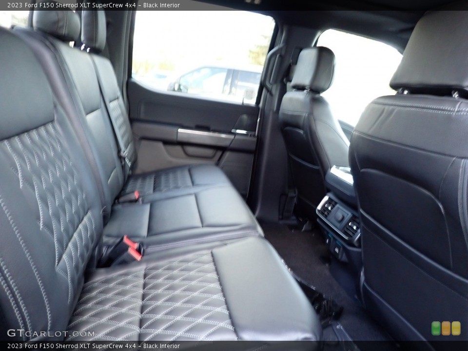 Black Interior Rear Seat for the 2023 Ford F150 Sherrod XLT SuperCrew 4x4 #145682692