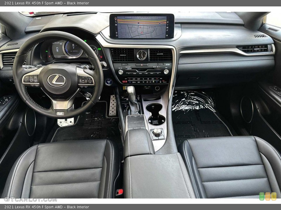 Black Interior Dashboard for the 2021 Lexus RX 450h F Sport AWD #145682752