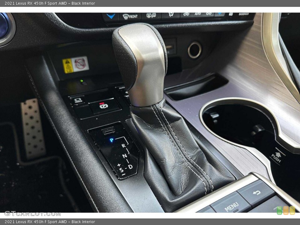 Black Interior Transmission for the 2021 Lexus RX 450h F Sport AWD #145682986