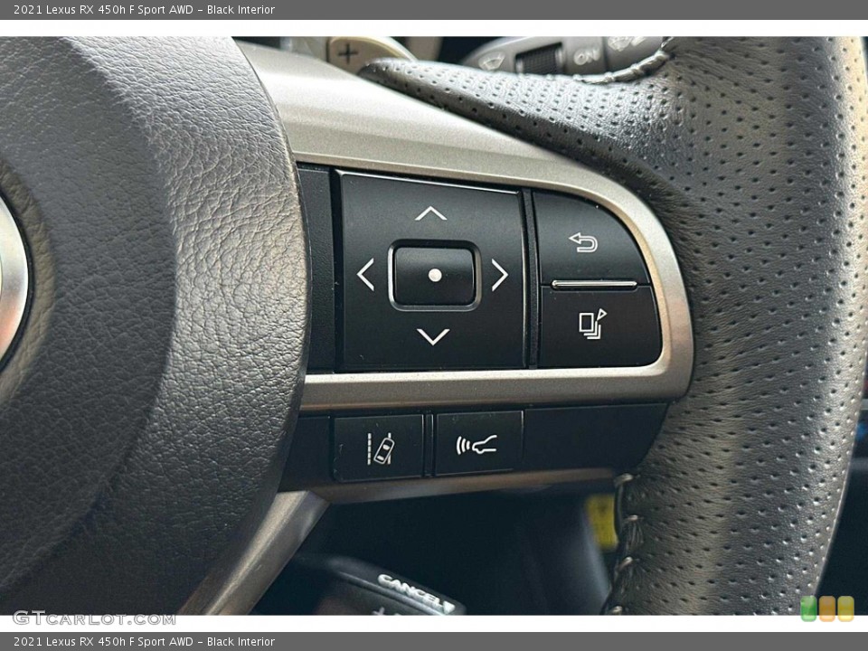 Black Interior Steering Wheel for the 2021 Lexus RX 450h F Sport AWD #145683085