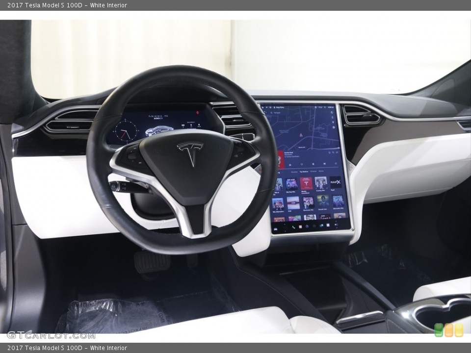 White Interior Dashboard for the 2017 Tesla Model S 100D #145683310