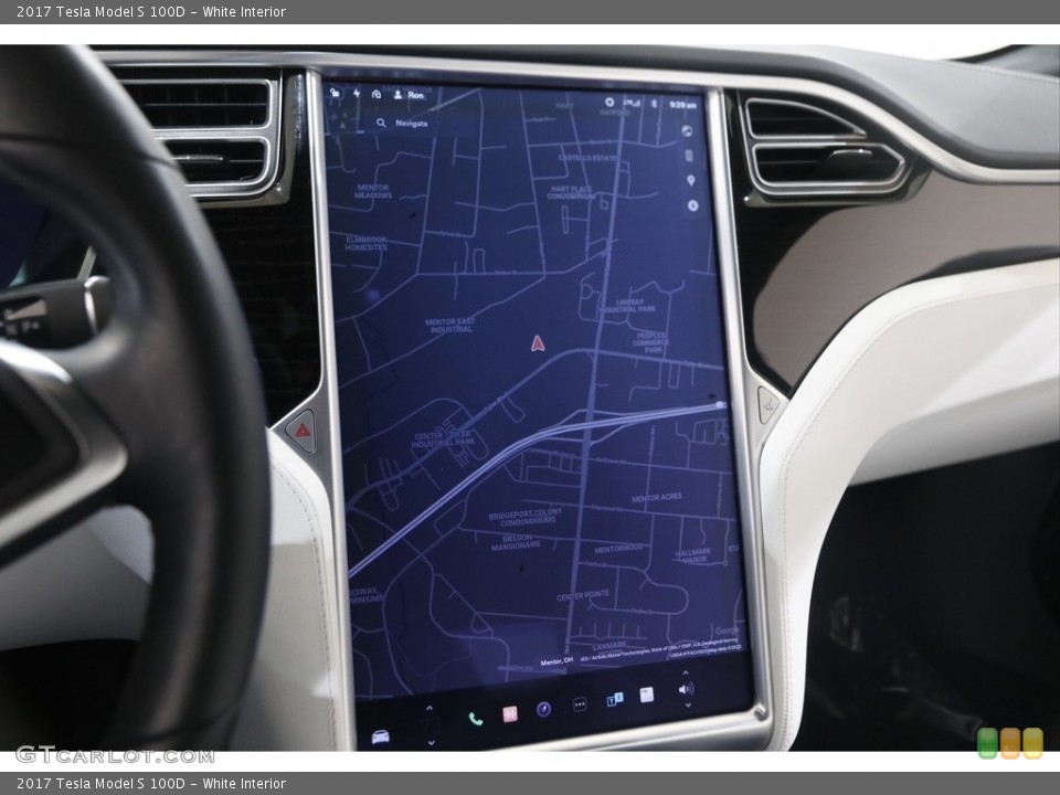 White Interior Navigation for the 2017 Tesla Model S 100D #145683361