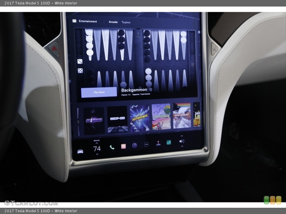 White Interior Controls for the 2017 Tesla Model S 100D #145683487