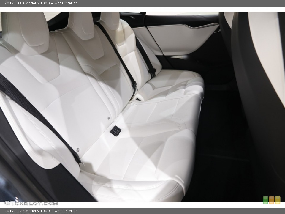 White Interior Rear Seat for the 2017 Tesla Model S 100D #145683703