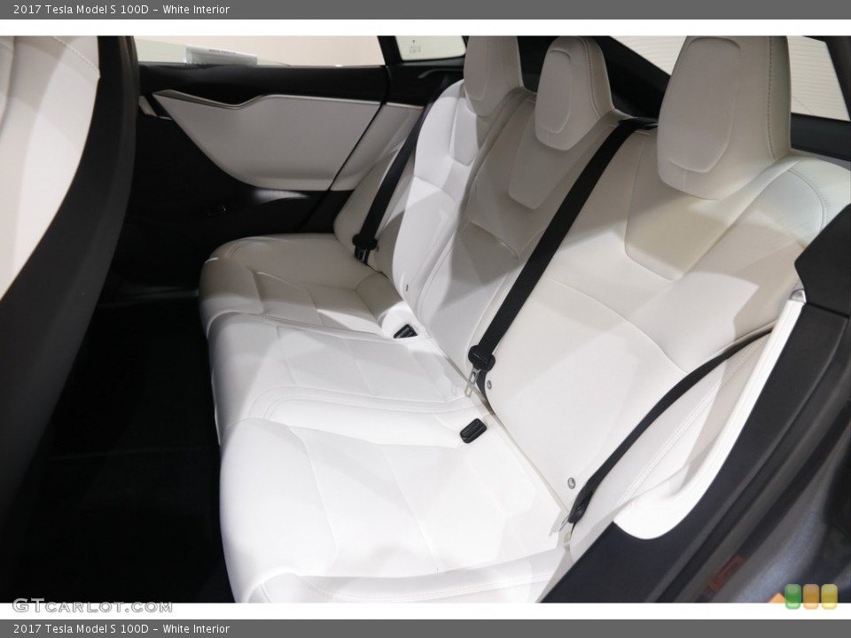 White Interior Rear Seat for the 2017 Tesla Model S 100D #145683721