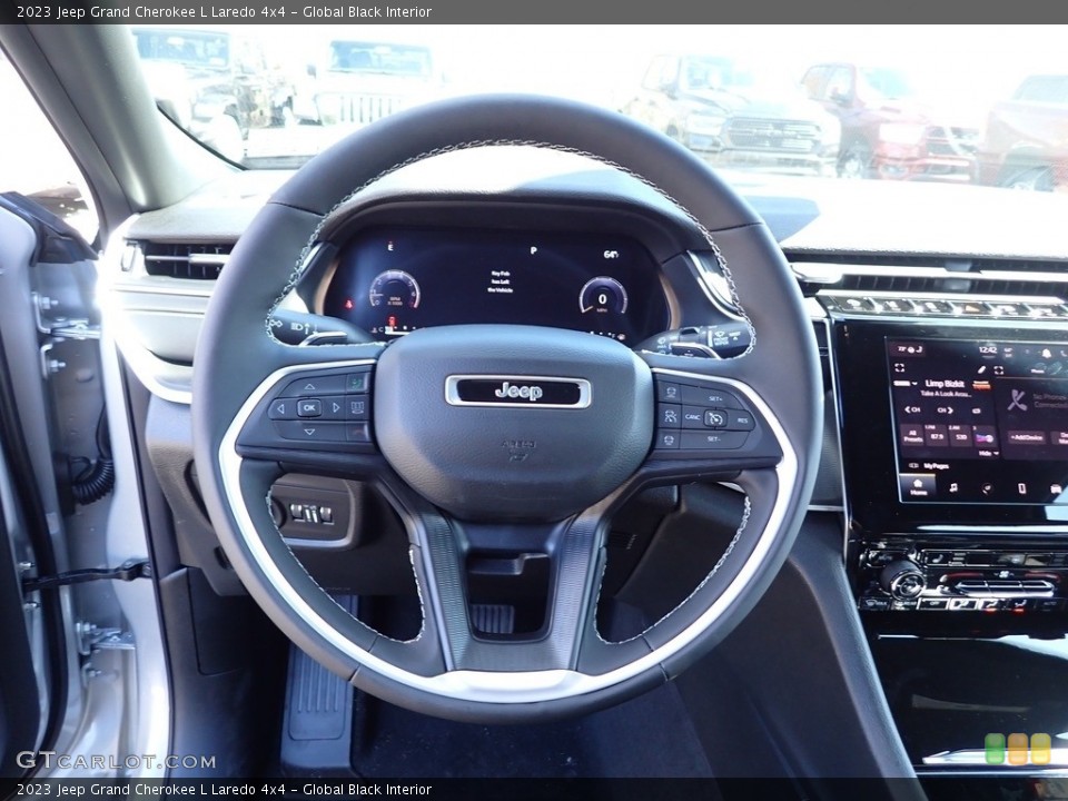 Global Black Interior Steering Wheel for the 2023 Jeep Grand Cherokee L Laredo 4x4 #145684567